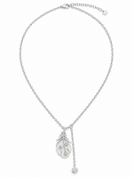 Load image into Gallery viewer, Elara Feather Drop Pendant Chain