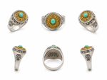 Load image into Gallery viewer, Royal Lotus Spinner Ring