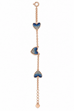 Load image into Gallery viewer, Rosé Azure Heartlink Bracelet