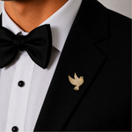 Load image into Gallery viewer, Golden Flight Bird Brooch