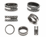 Load image into Gallery viewer, Obsidian Crest Band Ring