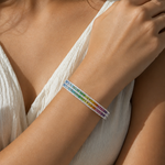 Load image into Gallery viewer, Prism Elegance Double Row Bangle