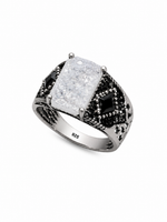 Load image into Gallery viewer, Ice Crown Signet Ring
