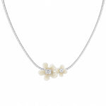 Load image into Gallery viewer, Blossoming Elegance Dual-Flower Tennis Necklace