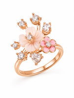 Load image into Gallery viewer, Rose Gold Enchanted Garden Cocktail Ring
