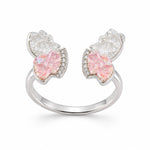 Load image into Gallery viewer, Lumina "Crushed Ice" Butterfly Ring Set