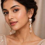 Load image into Gallery viewer, Enchanted Garden Cascading Floral Drop Earrings