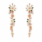 Load image into Gallery viewer, Enchanted Garden Cascading Floral Drop Earrings