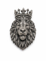 Load image into Gallery viewer, Antique Silver Crowned Brooch
