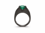 Load image into Gallery viewer, Emerald Noir Ring