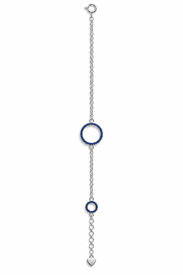 Midnight Orbit Silver Bracelet