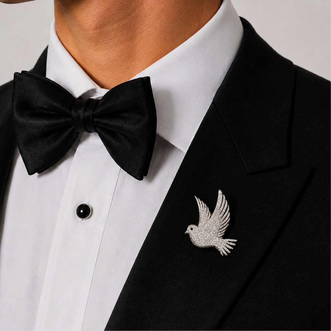Silver Soar Brooch