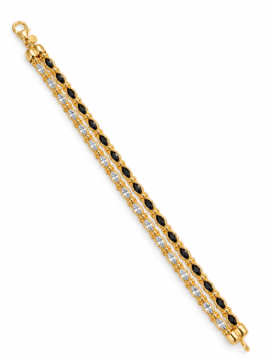 Noir & Lumière Dual-Stone Bracelet