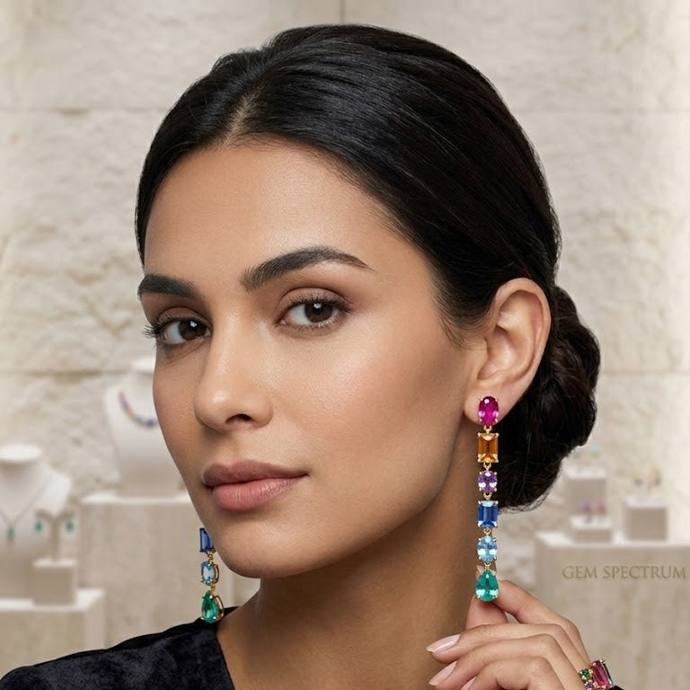 Prism Cascade Drop Earrings