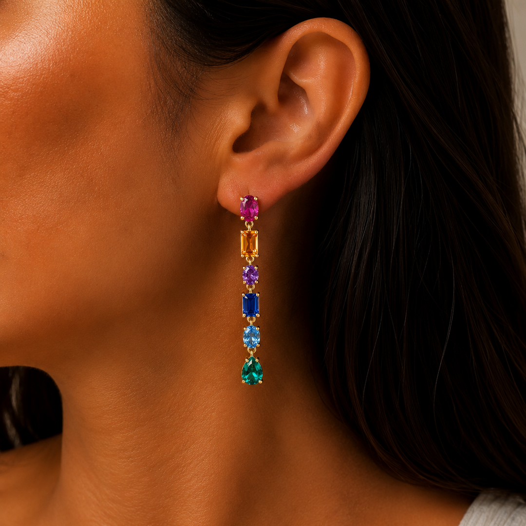 Prism Cascade Drop Earrings