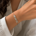 Load image into Gallery viewer, Floral Sterling Silver Bracelet

