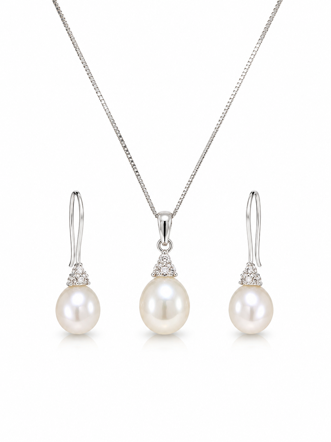 Moonlit Pearl Pendant Set