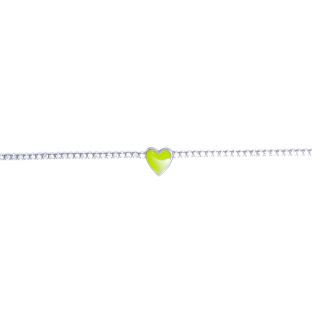 MINTY HEART CHARM