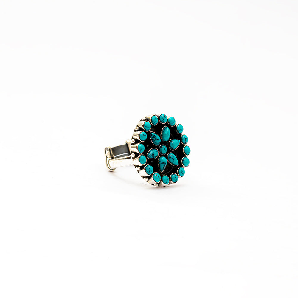 TURQUOISE SUNBURST RING