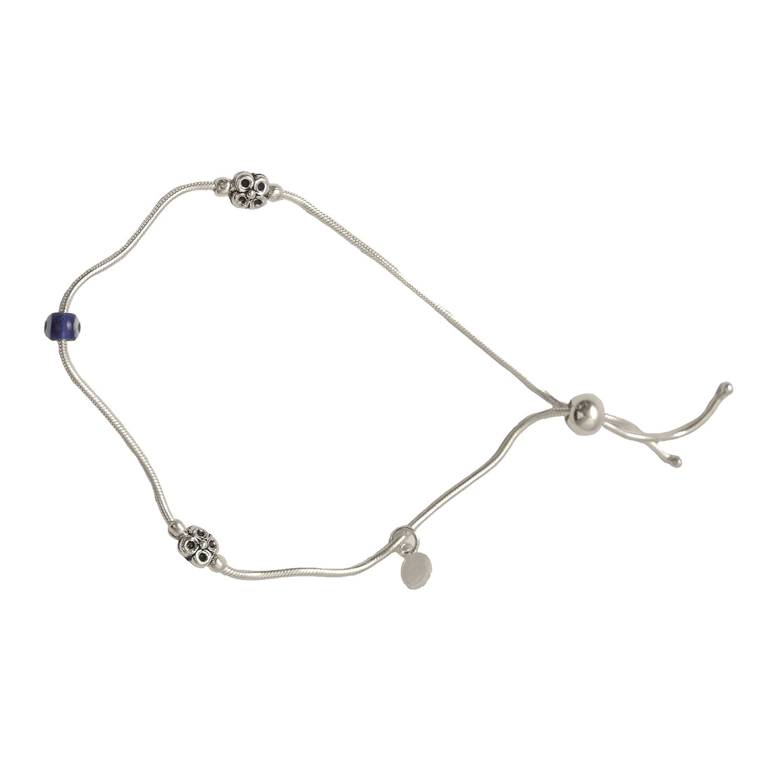 BLUE ORB ANKLET