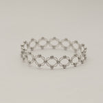 Load image into Gallery viewer, Asjustable Ladies Sterling Silver Crystal Link Bracelet/Ring
