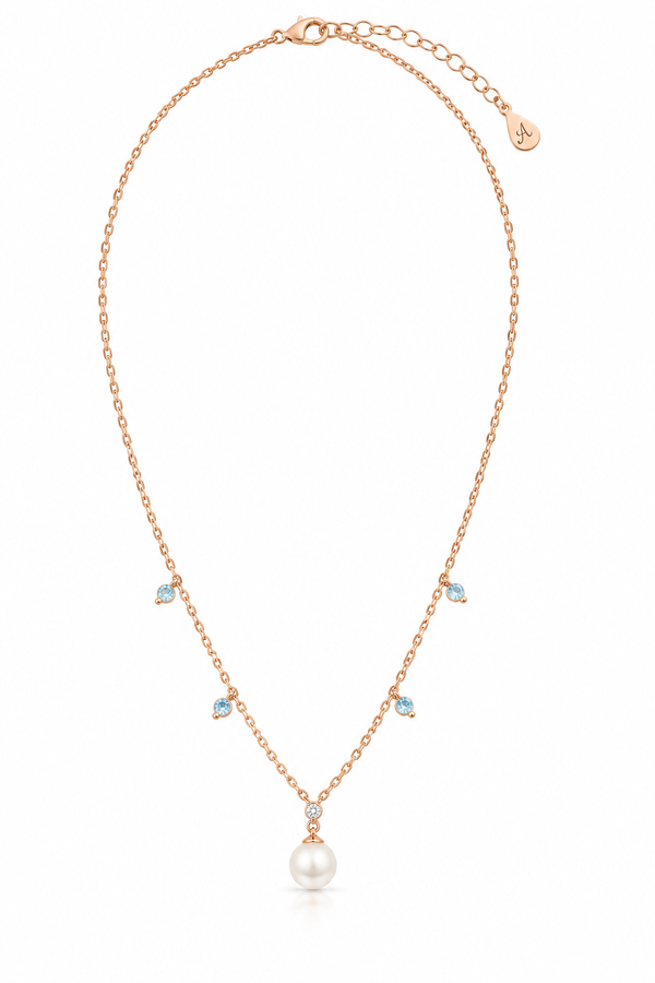 Celestia Pearl Cascade Necklace