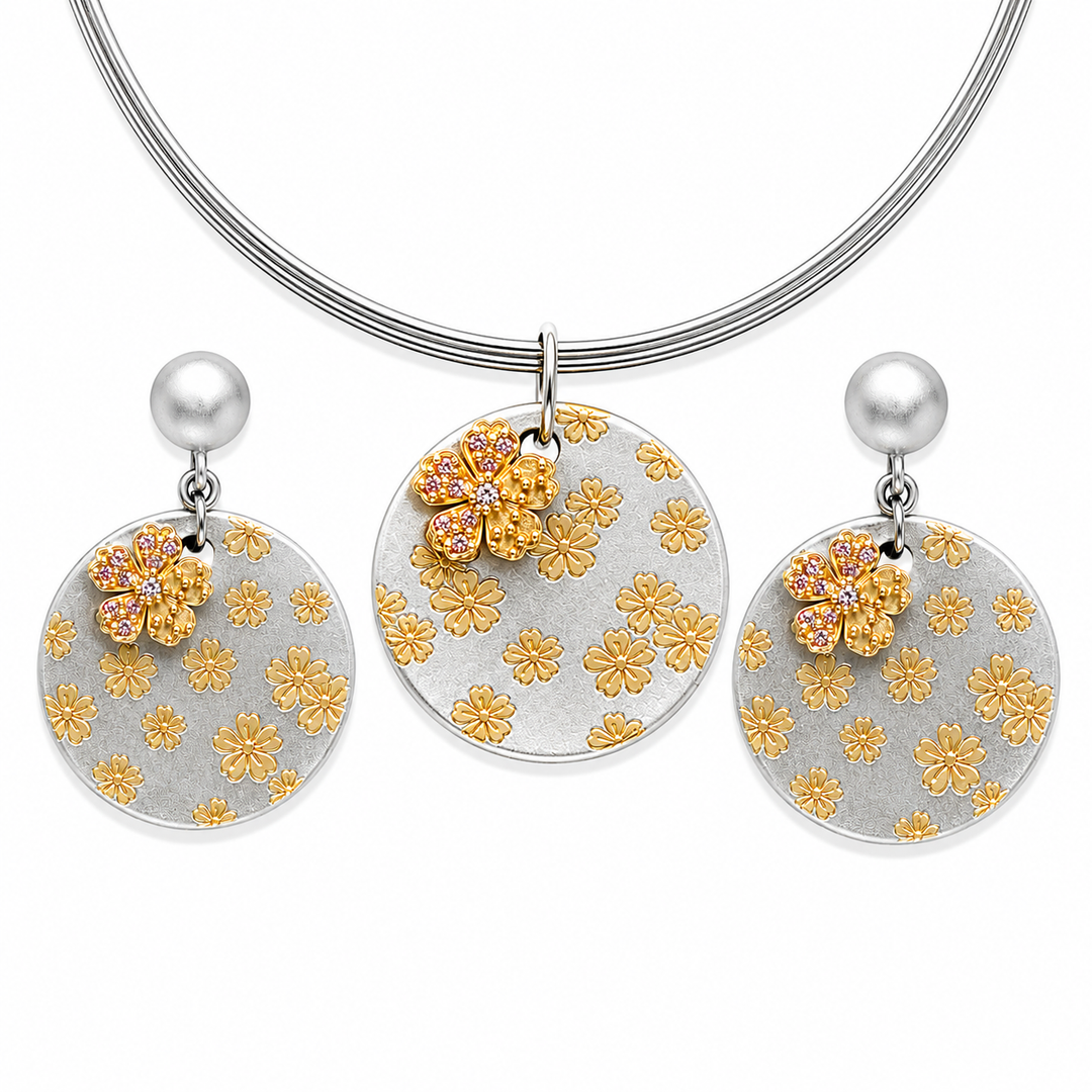 SAKURA BLOOM PENDANT SET