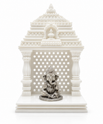Load image into Gallery viewer, Divine Blessings Silver Ganesha Idol
