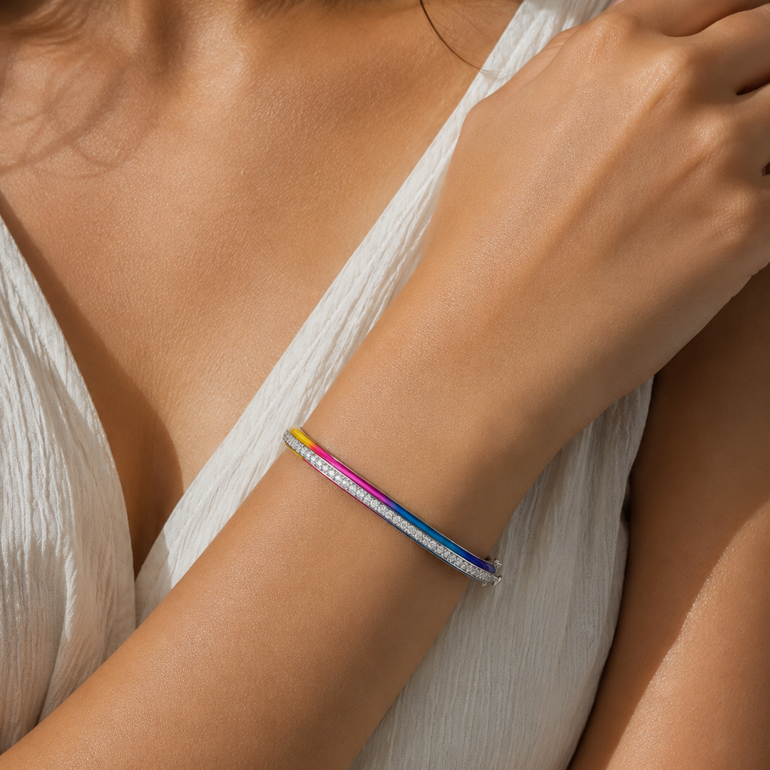 Aurora Spectrum Open Bangle