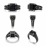 Load image into Gallery viewer, Obsidian Regent Ring
