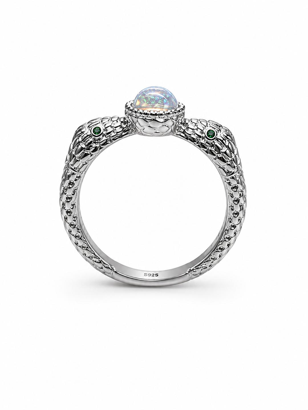 Obsidian Crest Band Ring