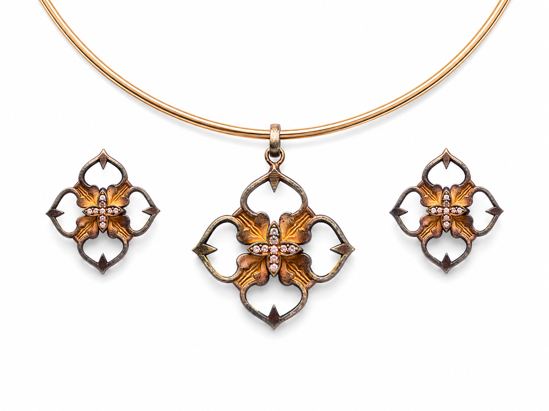 Regalia Fleur Pendant Set