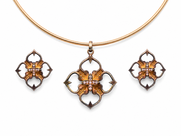 Regalia Fleur Pendant Set