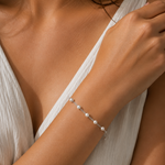Load image into Gallery viewer, Pearl Cascade Double Chain Bracelet
