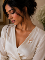 Load image into Gallery viewer, Dual Butterfly Iridescent Statement Brooch
