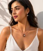 Load image into Gallery viewer, Moonlit Leaf Pendant Set
