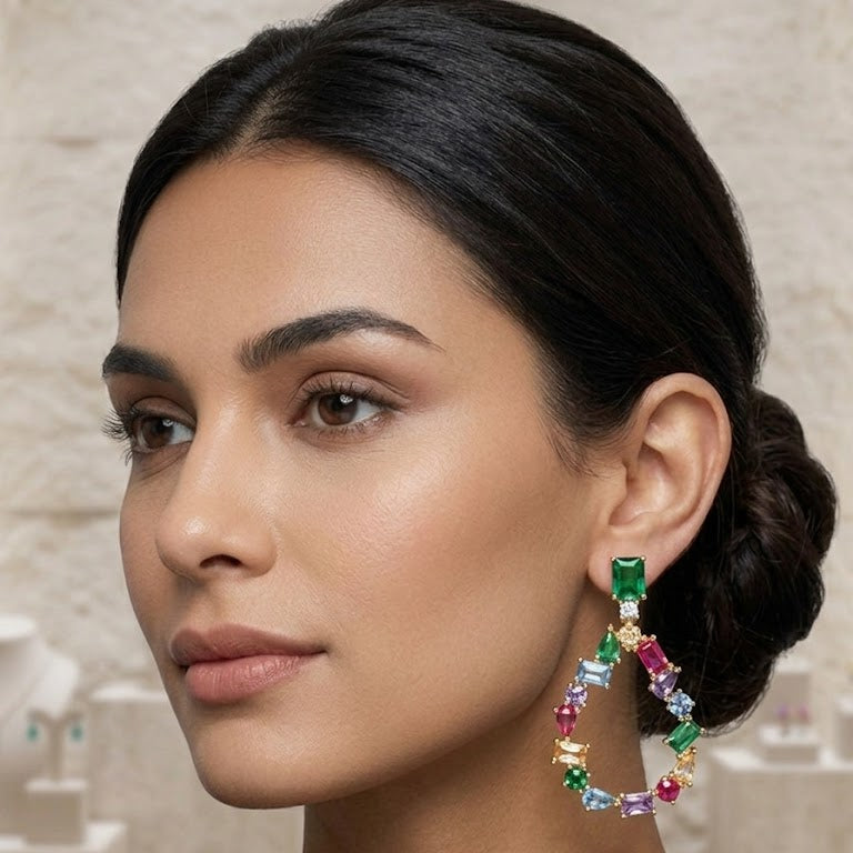 Jardin Prism Teardrop Earrings