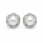 Load image into Gallery viewer, Rosette Pearl Pendant Set
