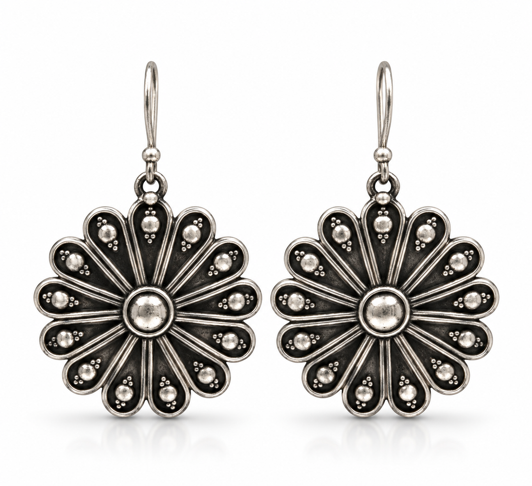 Petal Medallion Earrings