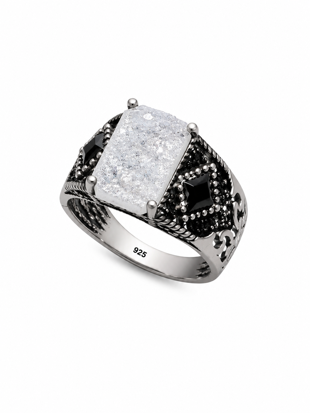 Ice Crown Signet Ring