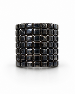 Load image into Gallery viewer, Unisex Midnight Grid Ring
