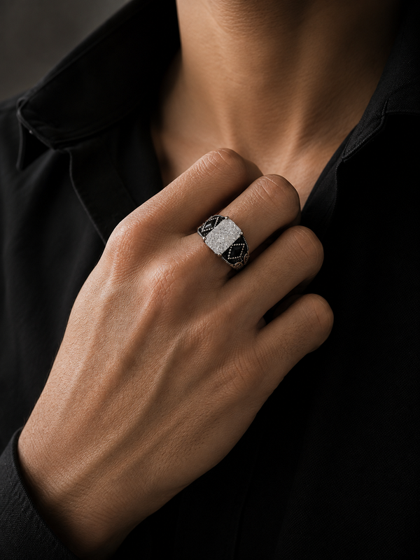 Ice Crown Signet Ring