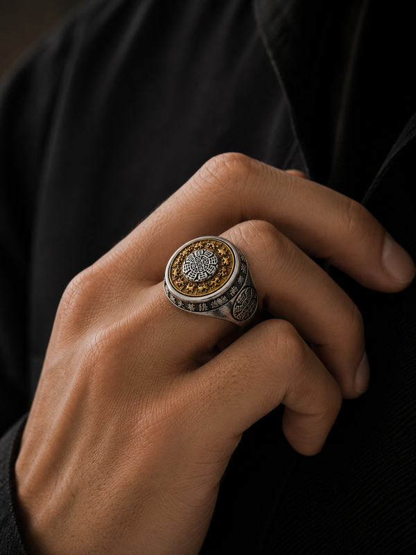 Royal Mandala signet Ring