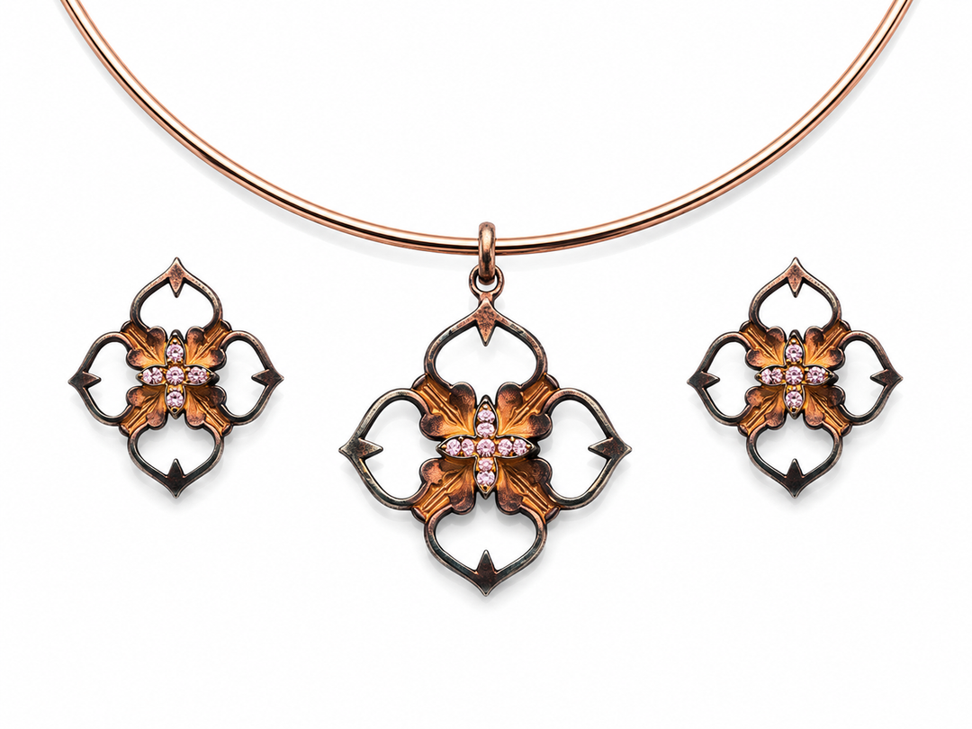 Regalia Fleur Pendant Set