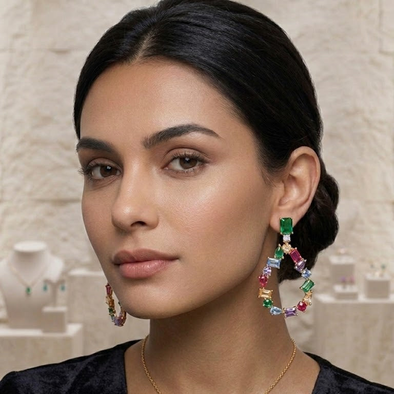 Jardin Prism Teardrop Earrings