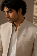 Load image into Gallery viewer, Gilded Blossom Pearl Brooch
