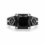 Load image into Gallery viewer, Obsidian Regent Ring
