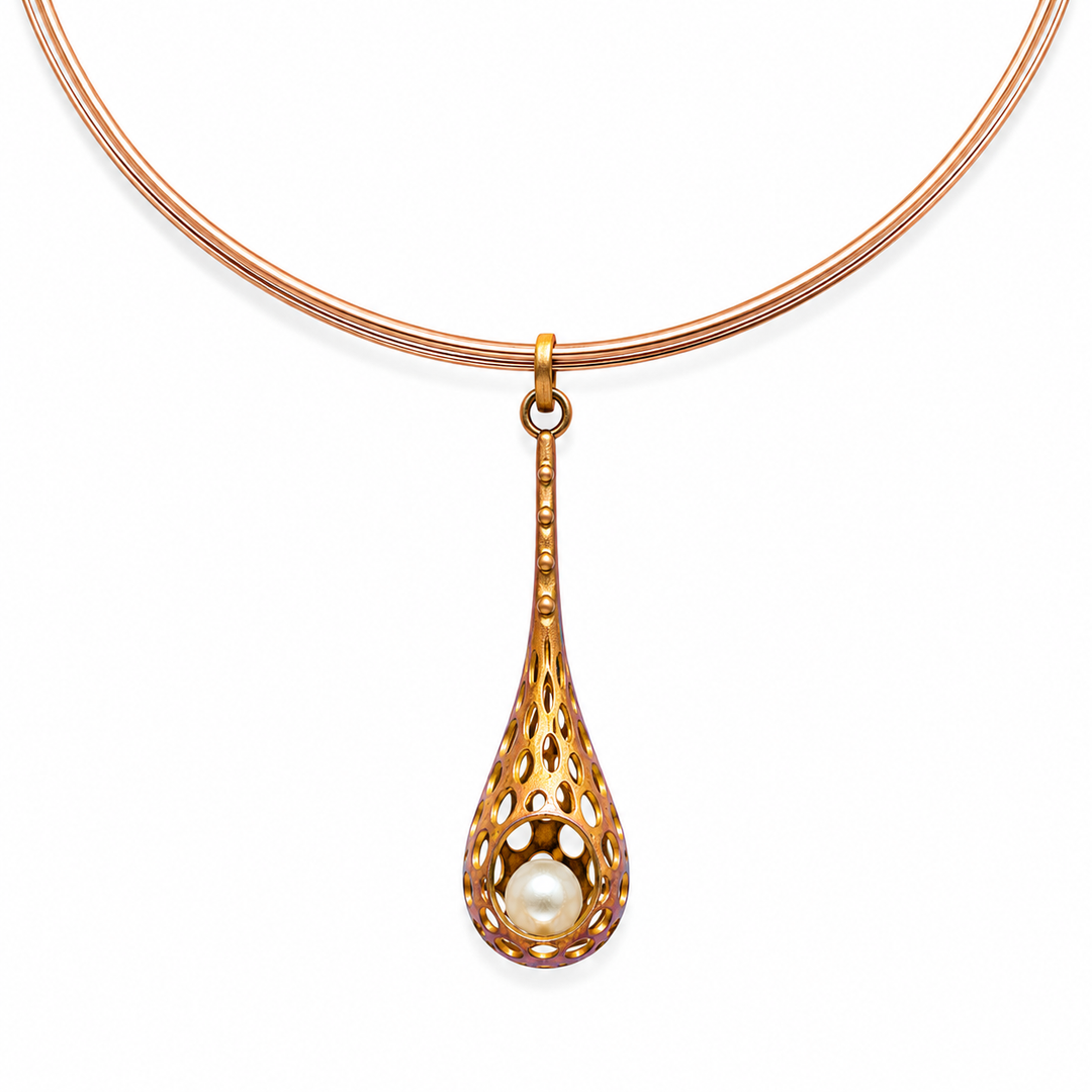 Pearl Cascade Pendant Set