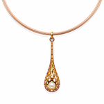 Load image into Gallery viewer, Pearl Cascade Pendant Set
