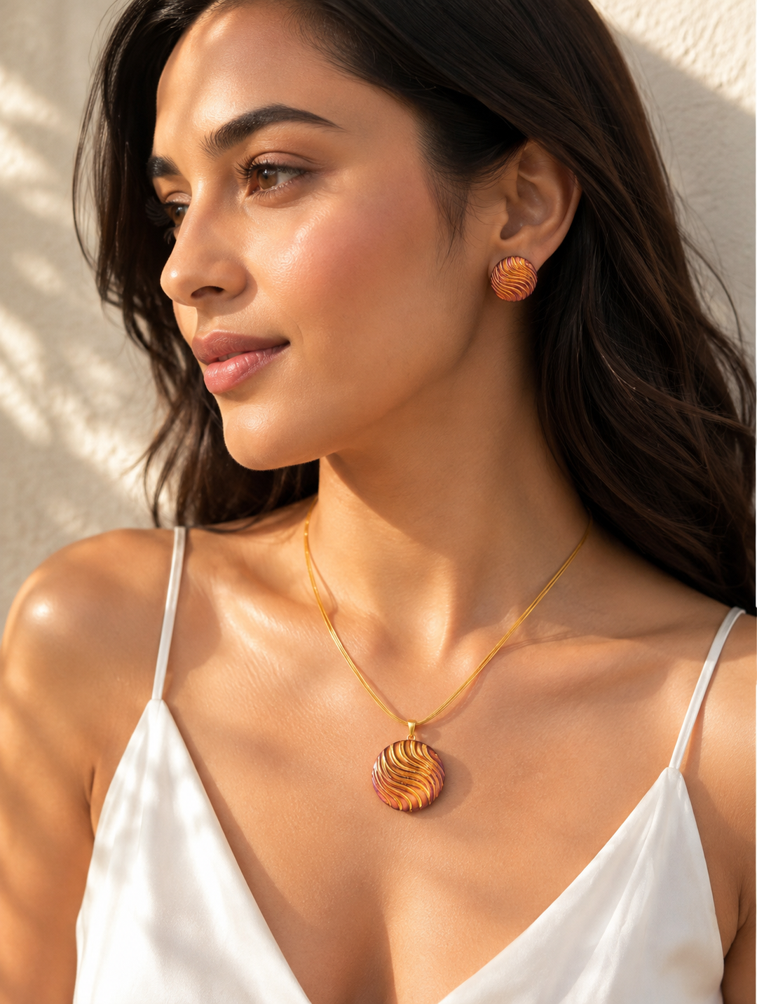 Aurora Wave Pendant Set